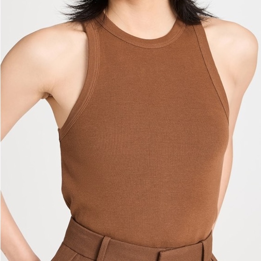 SOLD OUT NYC Brown Ribbed Tank Top, Not So Basic Tank Top